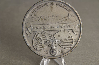 Early NSKK "Plakette" from 1936. Original.