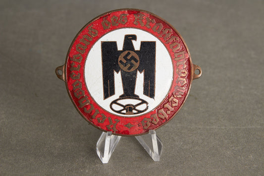 RVK (Reichsverband des Kraftfahrgewerbes) "Autoplakette". Rare. Original.