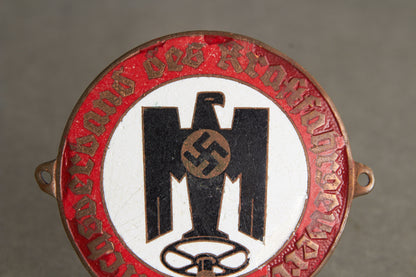 RVK (Reichsverband des Kraftfahrgewerbes) "Autoplakette". Rare. Original.