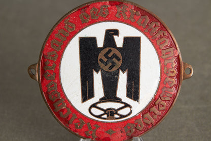 RVK (Reichsverband des Kraftfahrgewerbes) "Autoplakette". Rare. Original.