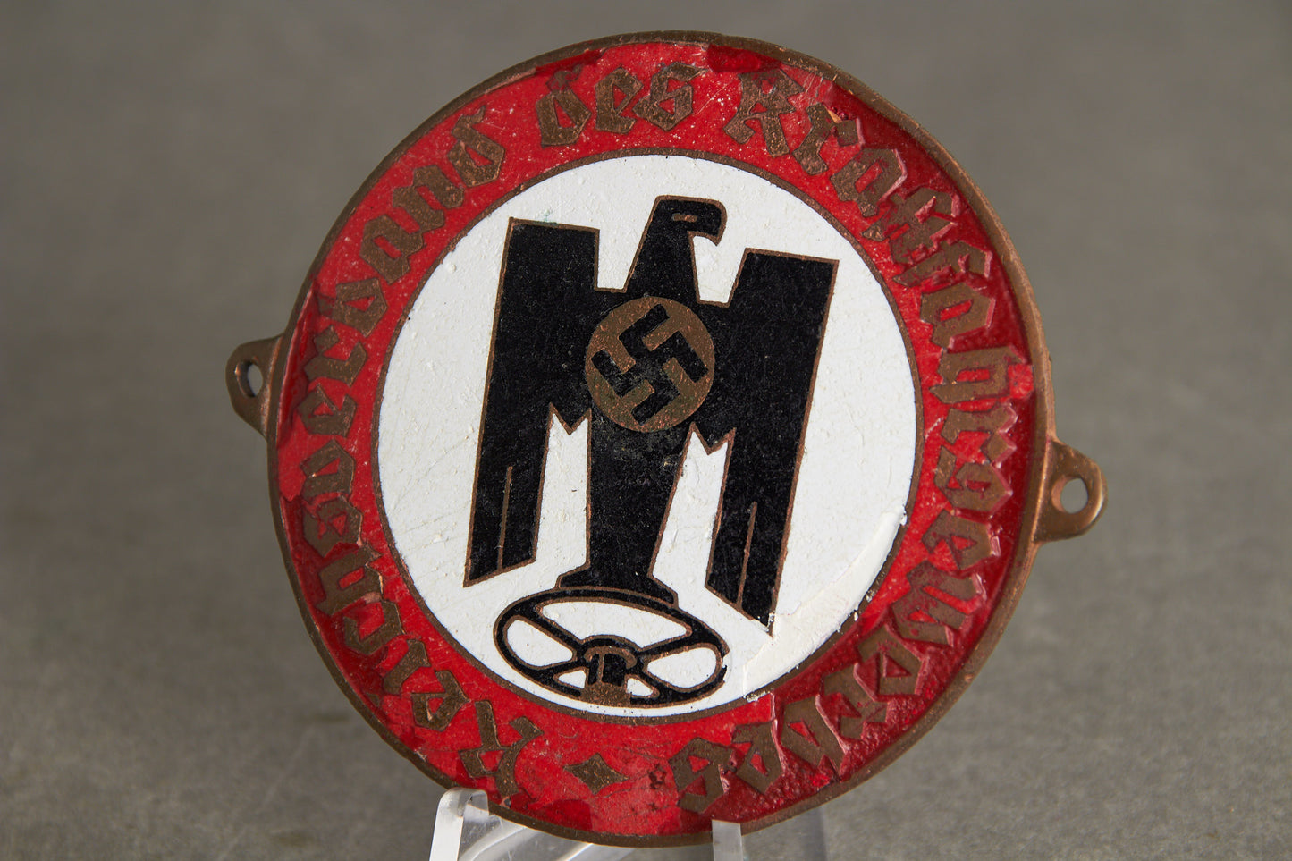 RVK (Reichsverband des Kraftfahrgewerbes) "Autoplakette". Rare. Original.