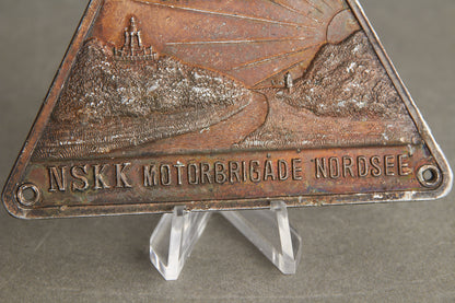 Early NSKK Nordsee "Plakette" from 1935. Original.