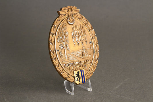 Early NSKK "Plakette" from 1937. Rare. Original.