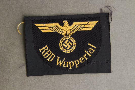 Reichsbahn "RBD Wuppertal" Sleeve Insignia. Original.