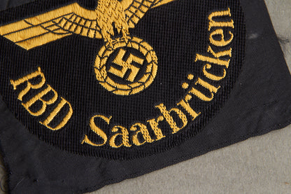 Reichsbahn "RBD Saarbrücken" Sleeve Insignia. Original.