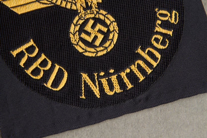 Reichsbahn "RBD Nürnberg" Sleeve Insignia. Original.