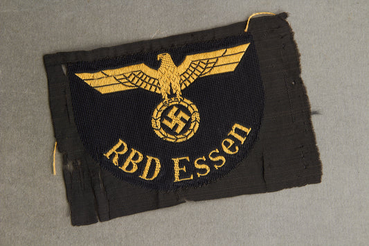 Reichsbahn "RBD Essen" Sleeve Insignia. Original.
