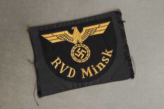Reichsbahn "RVD Minsk" Sleeve Insignia. Rare. Original.