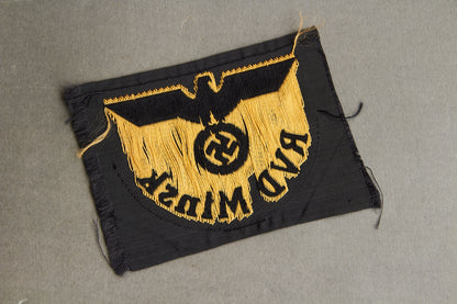 Reichsbahn "RVD Minsk" Sleeve Insignia. Rare. Original.