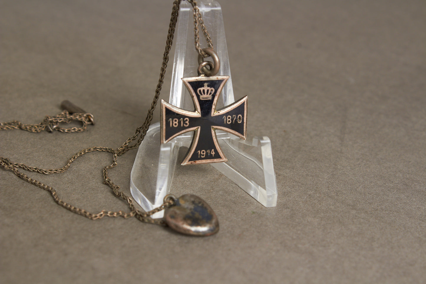 Patriotic Iron Cross Necklace. Original.