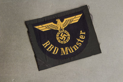 Reichsbahn "RBD Münster" Sleeve Insignia. Original.
