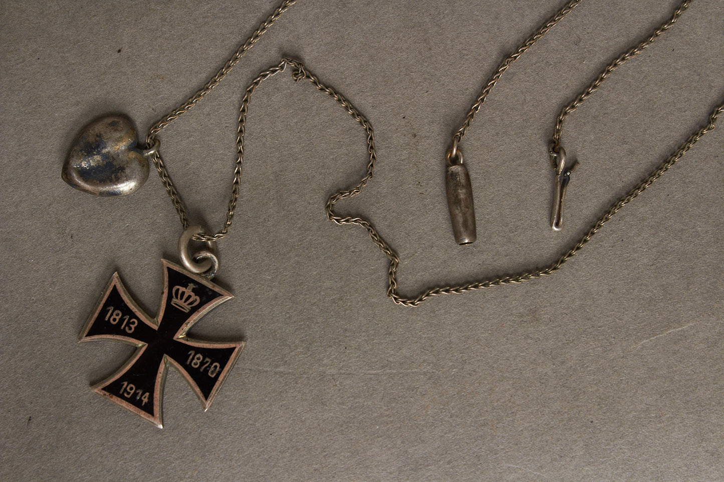 Patriotic Iron Cross Necklace. Original.