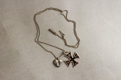 Patriotic Iron Cross Necklace. Original.