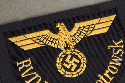 Reichsbahn "RVD Dnjepropetrowsk" Sleeve Insignia. Rare. Original.