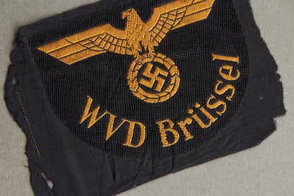 Reichsbahn "WVD Brüssel" Sleeve Insignia. Original.