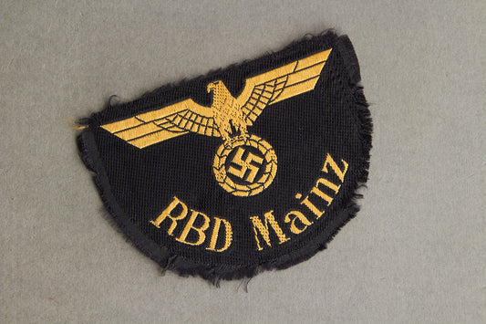 Reichsbahn "RBD Mainz" Sleeve Insignia. Original.