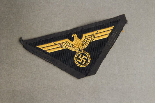 Late War Reichsbahn M44-pattern "Ärmeladler" Sleeve Eagle. Rare. Original.