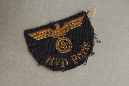 Reichsbahn "HVD Paris" Sleeve Insignia. Rare. Original.