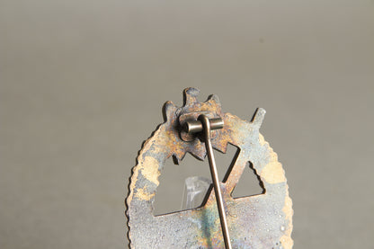 Kriegsmarine "Marine-Artillerie Kriegsabzeichen". Maker marked "Wiedmann". (hard to find maker). Original.