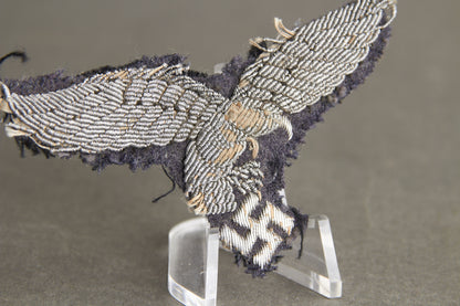 Early Luftwaffe "Drop Tail" Officer Breast Eagle. Tunic removed. Original.
