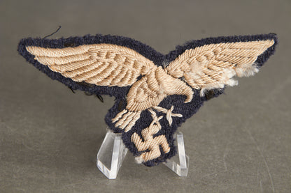 Very Early Luftwaffe "Unteroffizier" Breast Eagle. Tunic removed. Hard to find. Original.