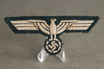 Early 'French made' Wehrmacht Breast Eagle. Tunic removed. Hard to find. Original.