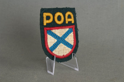 Wehrmacht POA (Russischen Befreiungsarmee) "Ärmelschild" Sleeve Shield Insignia. Original