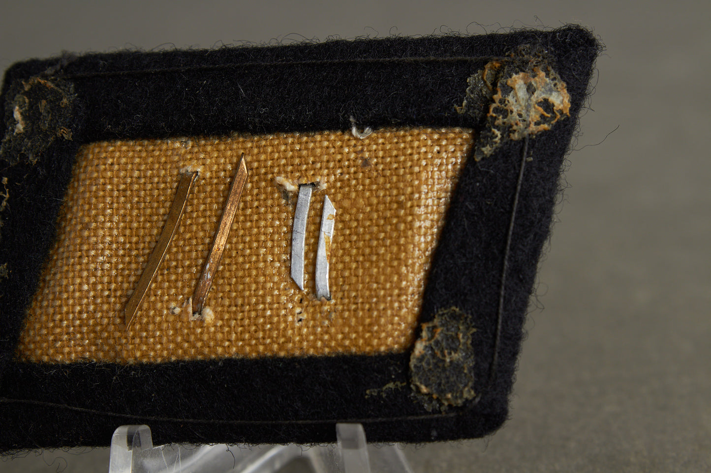 Waffen-SS collar tab used by NSKK "Transportgruppe Speer". Rare. Original.