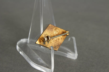 Golden Hitler Youth Honor Badge "Goldene Hitler Jugend Abzeichen". With Member number. Original.