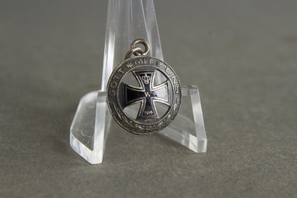 Widow Iron Cross Necklace Pendant. 800-Silver. Original.