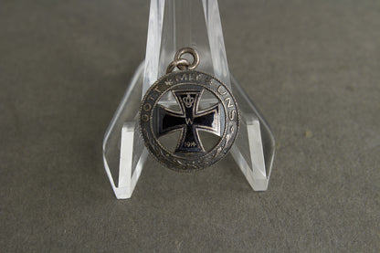 Widow Iron Cross Necklace Pendant. 800-Silver. Original.
