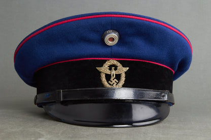 Early Feuerschutzpolizei (Mannschaften/Unteroffiziere) Visor Cap. Original.