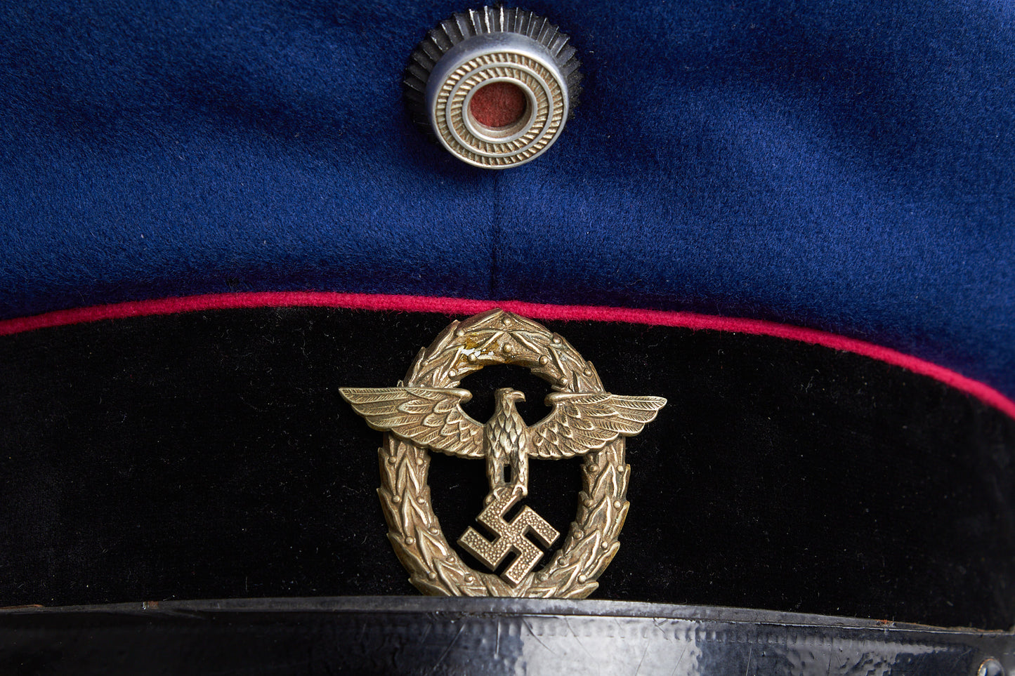 Early Feuerschutzpolizei (Mannschaften/Unteroffiziere) Visor Cap. Original.