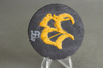 Wehrmacht Ärmelabzeichen "Zahlmeisteranwärter". Luxusausführung. Maker marked. Original.