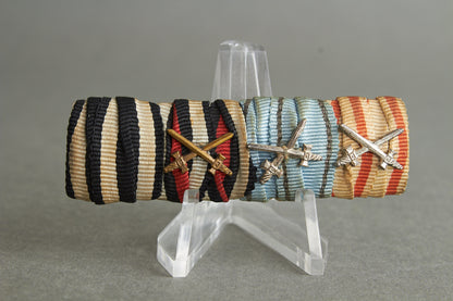 4-Place Ribbon Bar. Original.
