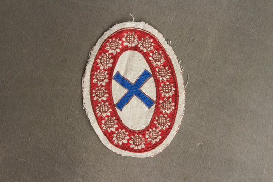 Wehrmacht Foreign Volunteer "Besetztes Russland Ostarbeiter Bewährungsabzeichen" Sleeve Shield. Rare. Original.