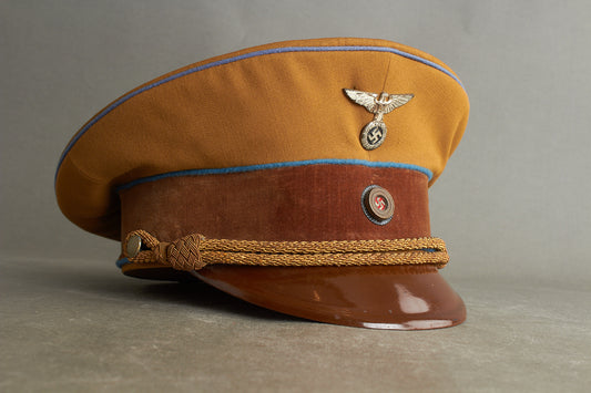 Early NSDAP (1936-1939) "Politische Leiter" Visor Cap. 1. Model Eagle. Rare. Original.