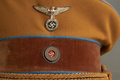 Early NSDAP (1936-1939) "Politische Leiter" Visor Cap. 1. Model Eagle. Rare. Original.