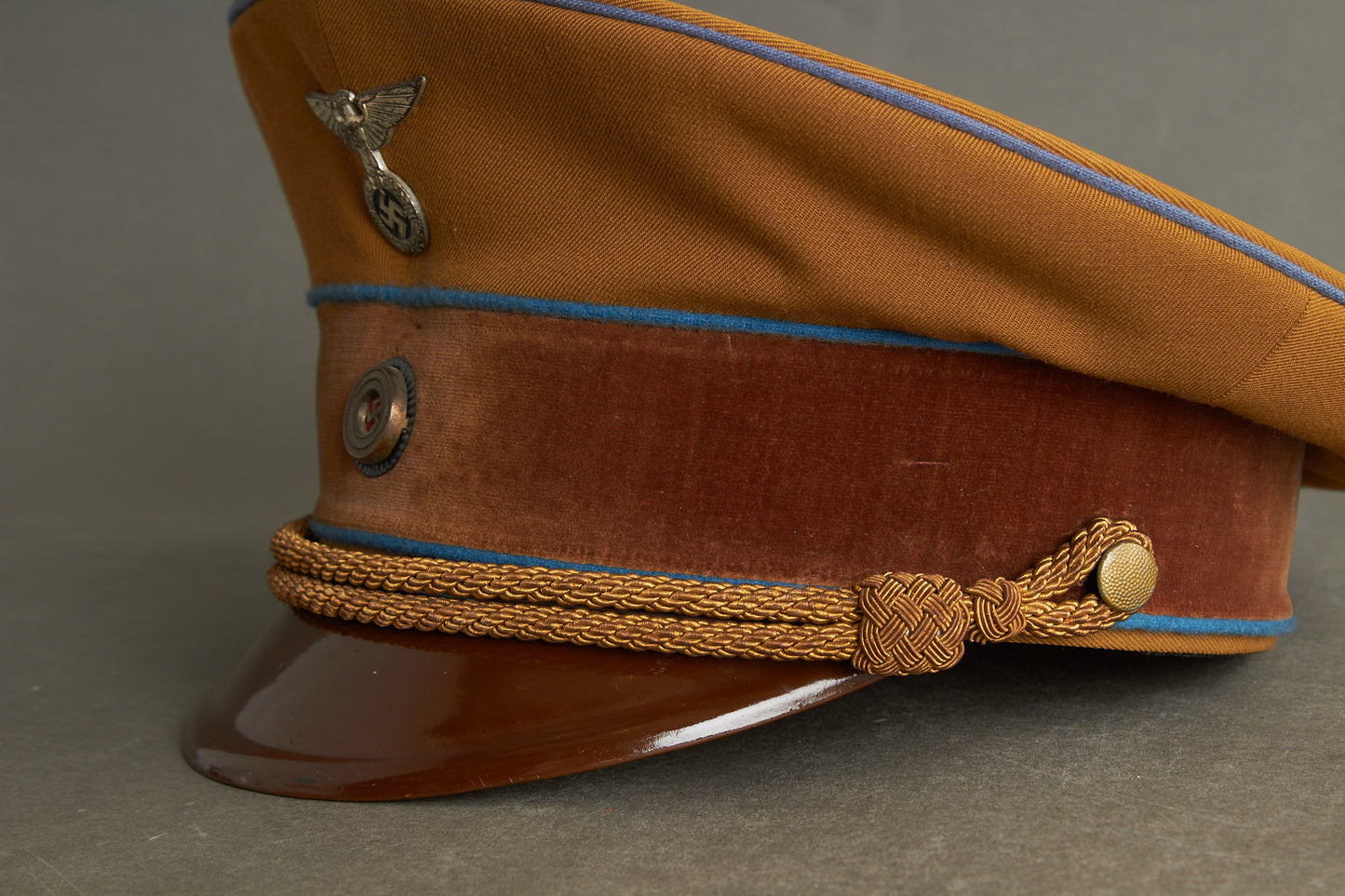 Early NSDAP (1936-1939) "Politische Leiter" Visor Cap. 1. Model Eagle. Rare. Original.