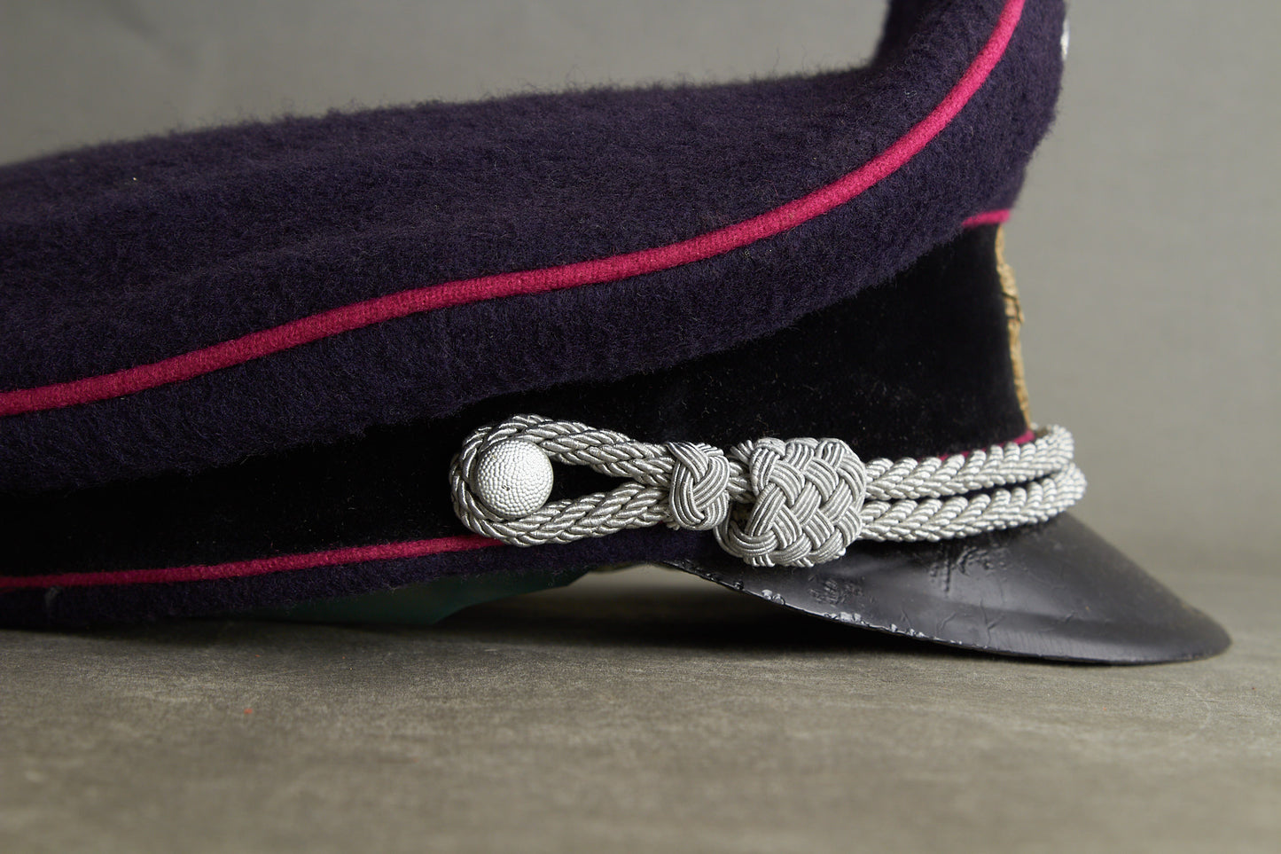 Early Feuerschutzpolizei Officer Visor Cap. Original.