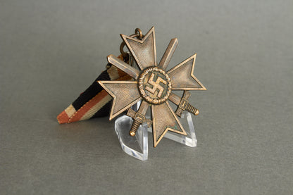 "Kriegsverdienstkreuz 2. Klasse" w. Swords. Austrian Mounted. Original.
