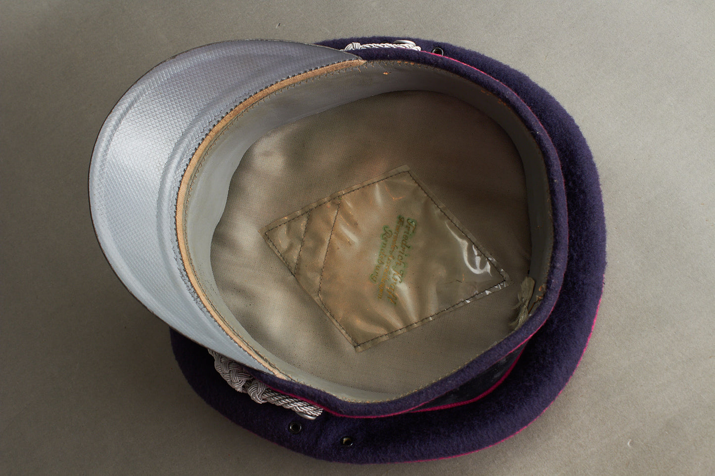 Early Feuerschutzpolizei Officer Visor Cap. Original.