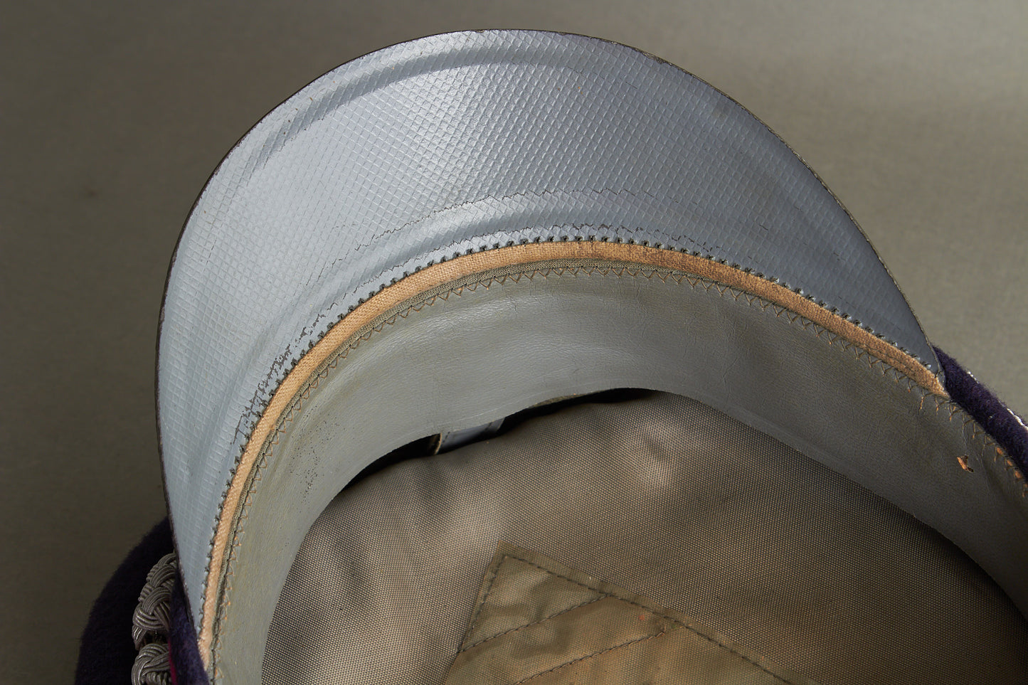 Early Feuerschutzpolizei Officer Visor Cap. Original.