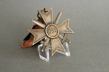 "Kriegsverdienstkreuz 2. Klasse" w. Swords. Austrian Mounted. Original.
