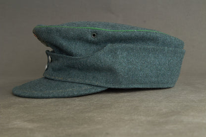 Schutzpolizei "M43 Einheitsfeldmütze" (Mannschaften/Unteroffiziere). Rare. Original.