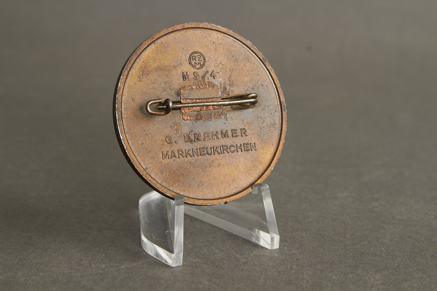 Heavy/Deluxe version of the "Reichsparteitag 1939" Tinnie. Original.