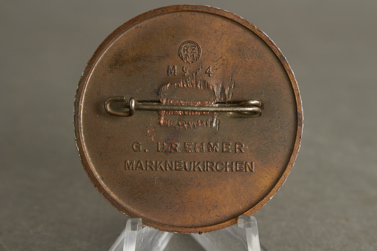 Heavy/Deluxe version of the "Reichsparteitag 1939" Tinnie. Original.