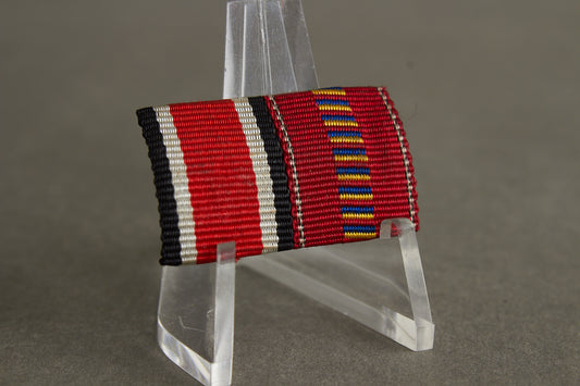 2-Place Ribbon Bar. Original.