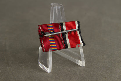 2-Place Ribbon Bar. Original.