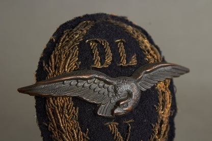 DLV (Deutscher Luftfahrt-Verband) "Mützenabzeichen" Cap Badge. Rare. Original.